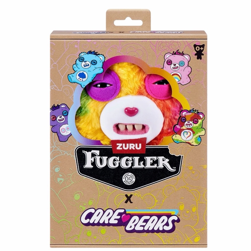 Fuggler/Care Bears/9 inch/Togetherness Bear/Ugly Monster Stuffed Animal/ZURU - Picture 3 of 7
